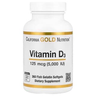 California Gold Nutrition Vitamin D3 5000IU 360 softgels AED 43
