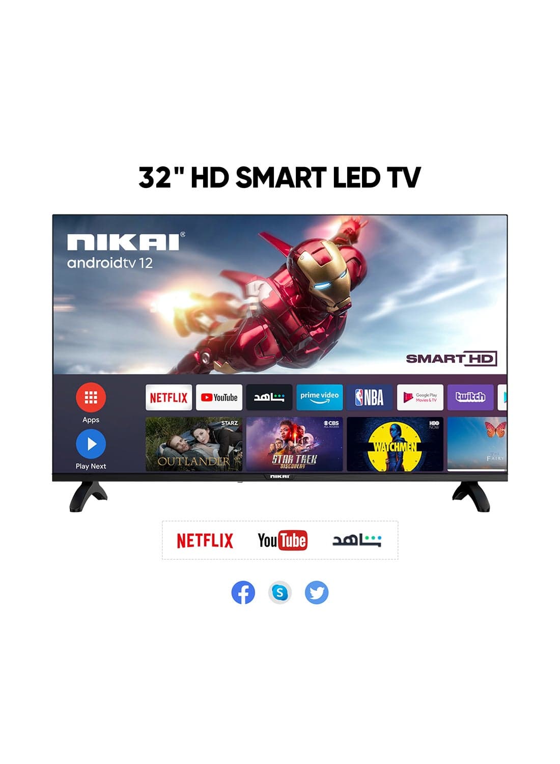 NIKAI 32 Inch Smart LED TV