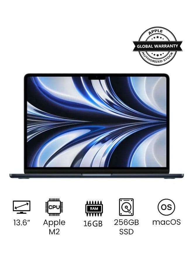 MacBook Air M2 13.6-inch 16GB/256GB Midnight - AED 2,862 on Noon (35% Off)