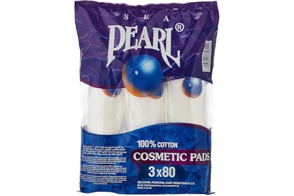 Sea Pearl Cotton Make Up Cosmetics Pads (Pack Of 3 X 80)