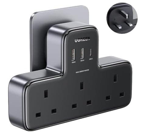 UGREEN 6-in-1 Surge Protector Power Strip - AED 69 on Amazon.ae