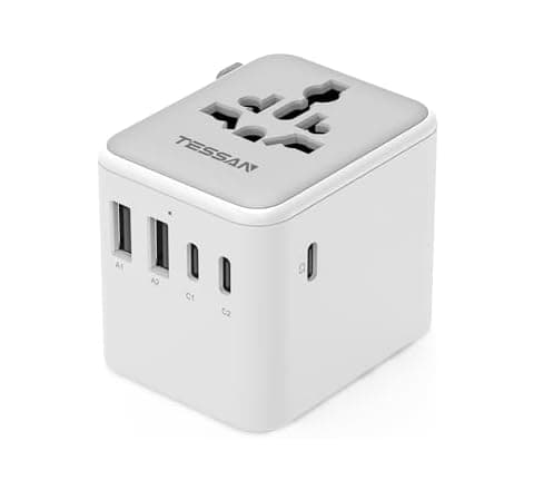 TESSAN Universal Travel Adapter with 5 USB Ports