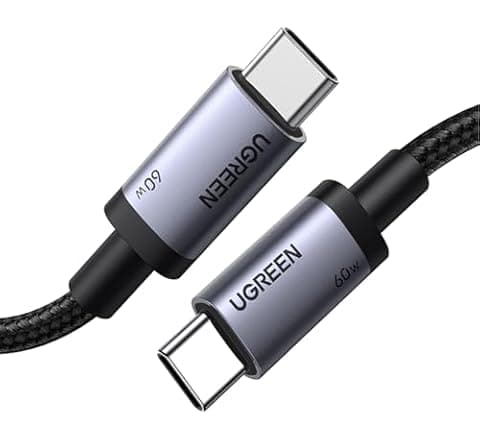 UGREEN USB C Cable 1M, 60W Nylon-Braided
