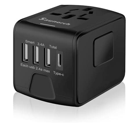 SAUNORCH universal travel adapter AED 45
