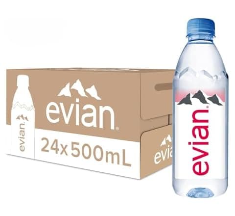 Evian mineral water 24 x 500ml AED 70.59