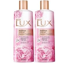 LUX Delicate Fragrance Body Wash, Soft Rose (2x500ml)
