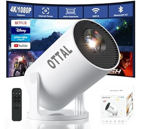 HY300 Pro+ Mini Projector WiFi Bluetooth - AED 130 on Amazon.ae