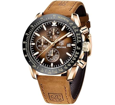 BENYAR Men's Chronograph Watch Stainless Steel - AED 120 on Amazon.ae (43% Off)