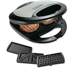 BLACK+DECKER 750W Sandwich Maker 3-in-1