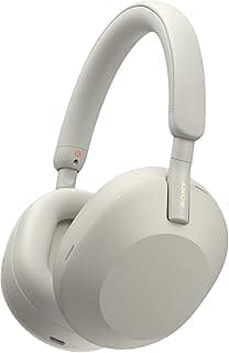 Sony WH-1000XM5 Headphones (Silver, UAE Version) for