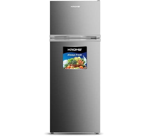 KROME 270L Gross, Double Door Top Mounted Refrigerator