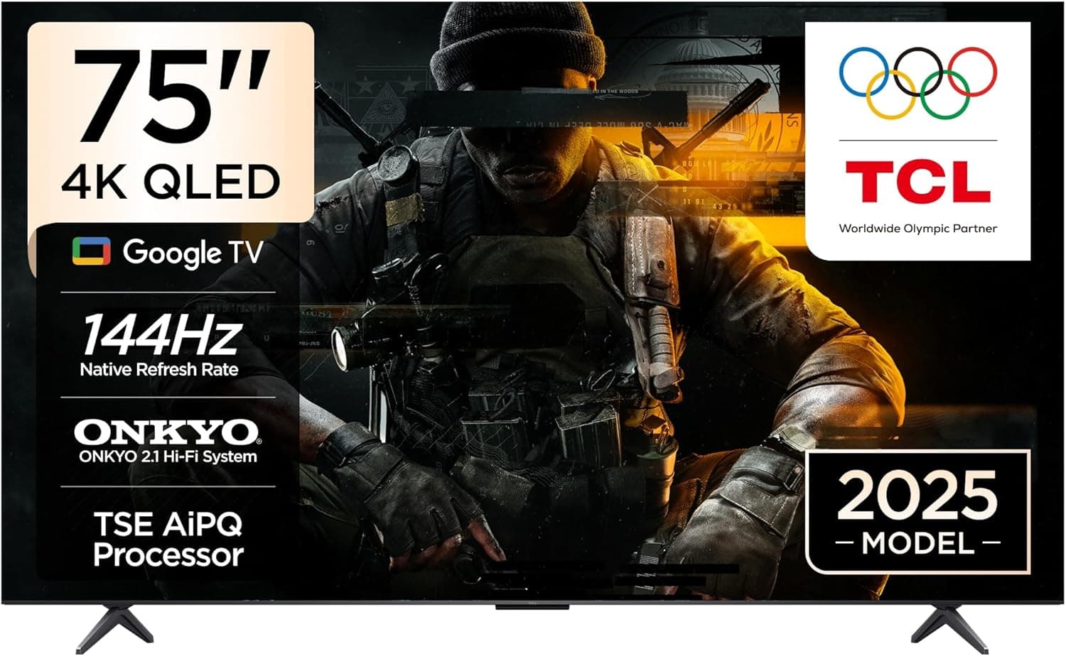 TCL 75-inch 4K QLED Google TV (75T8C)