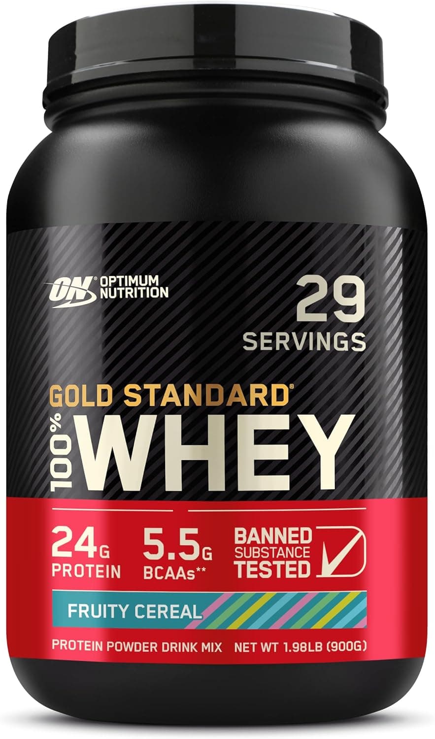Optimum Nutrition 100% Whey Protein Gold Standard (32 oz), Fruity Cereal Flavor (32 oz) : Amazon.ae: Kitchen