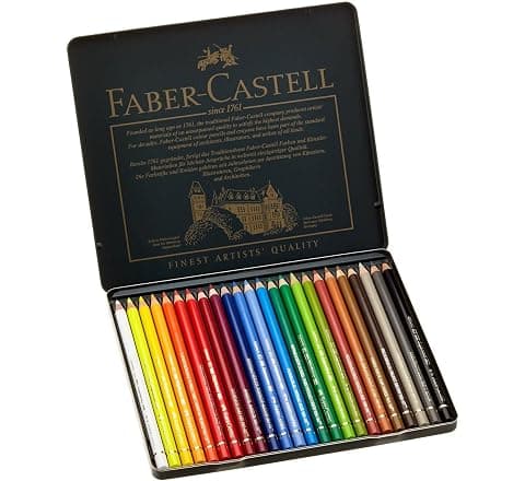 Faber-Castell Polychromos Artists Color Pencils 24-Tin