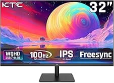 KTC 32" 2K 100Hz IPS monitor AED 661