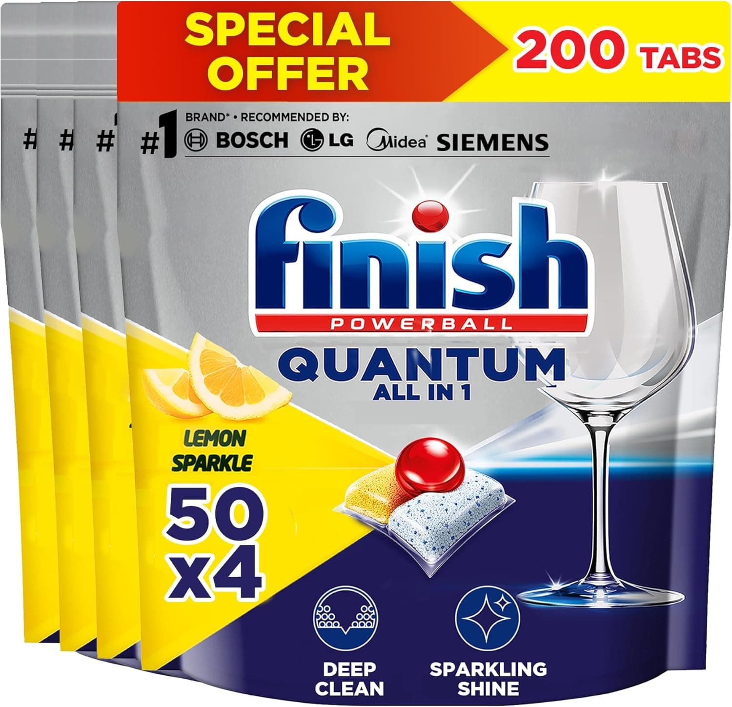 Finish Powerball Quantum Dishwasher Detergent