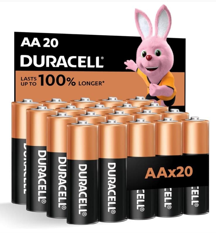 Duracell, AA 1.5V Alkaline Batteries, Pack of 20 - Last up to 100% longer: Buy Online at Best Price in UAE - Amazon.ae