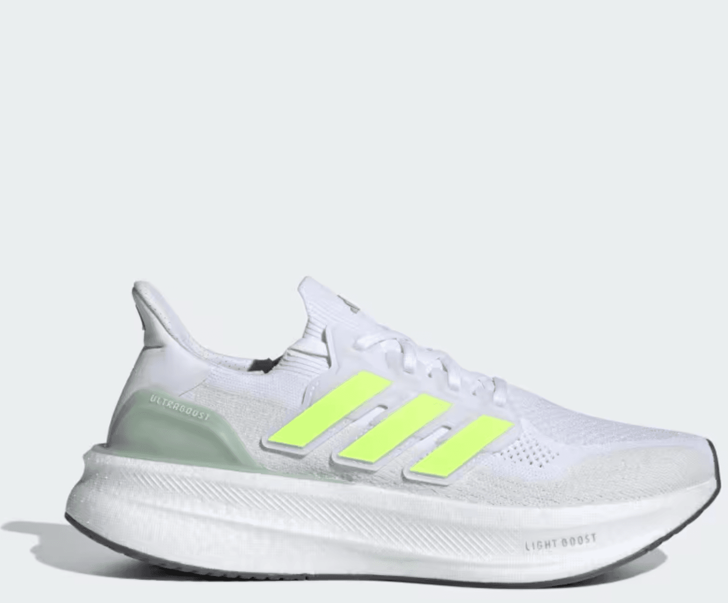 Adidas Ultraboost 5 Shoes - Cloud White / Lucid Lemon / Wonder Silver
