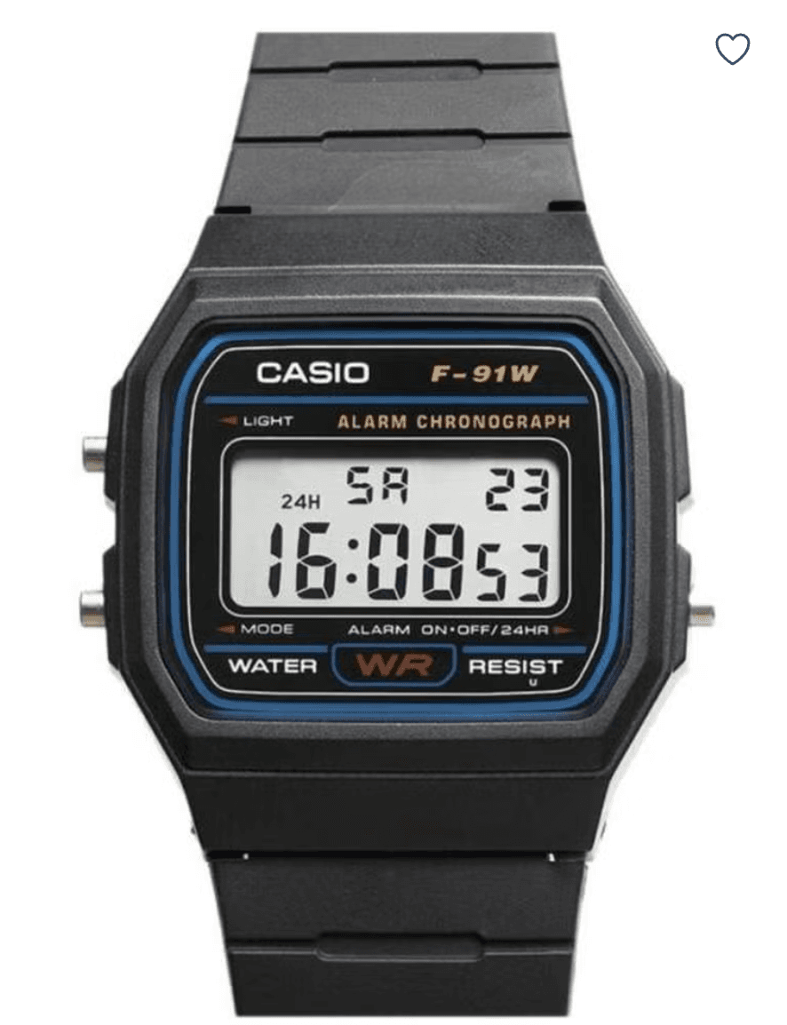 Casio F91W - Vintage Resin Digital Watch