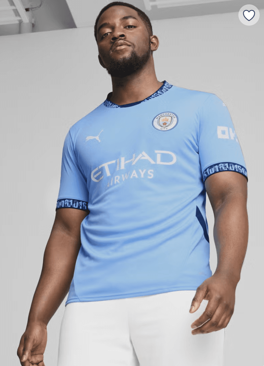 PUMA - Manchester City 24/25 Mens Blue Home Jersey - S-XL