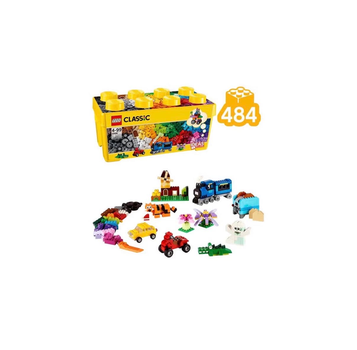 LEGO Classic Medium Creative Brick Box Age 4 484 Pieces