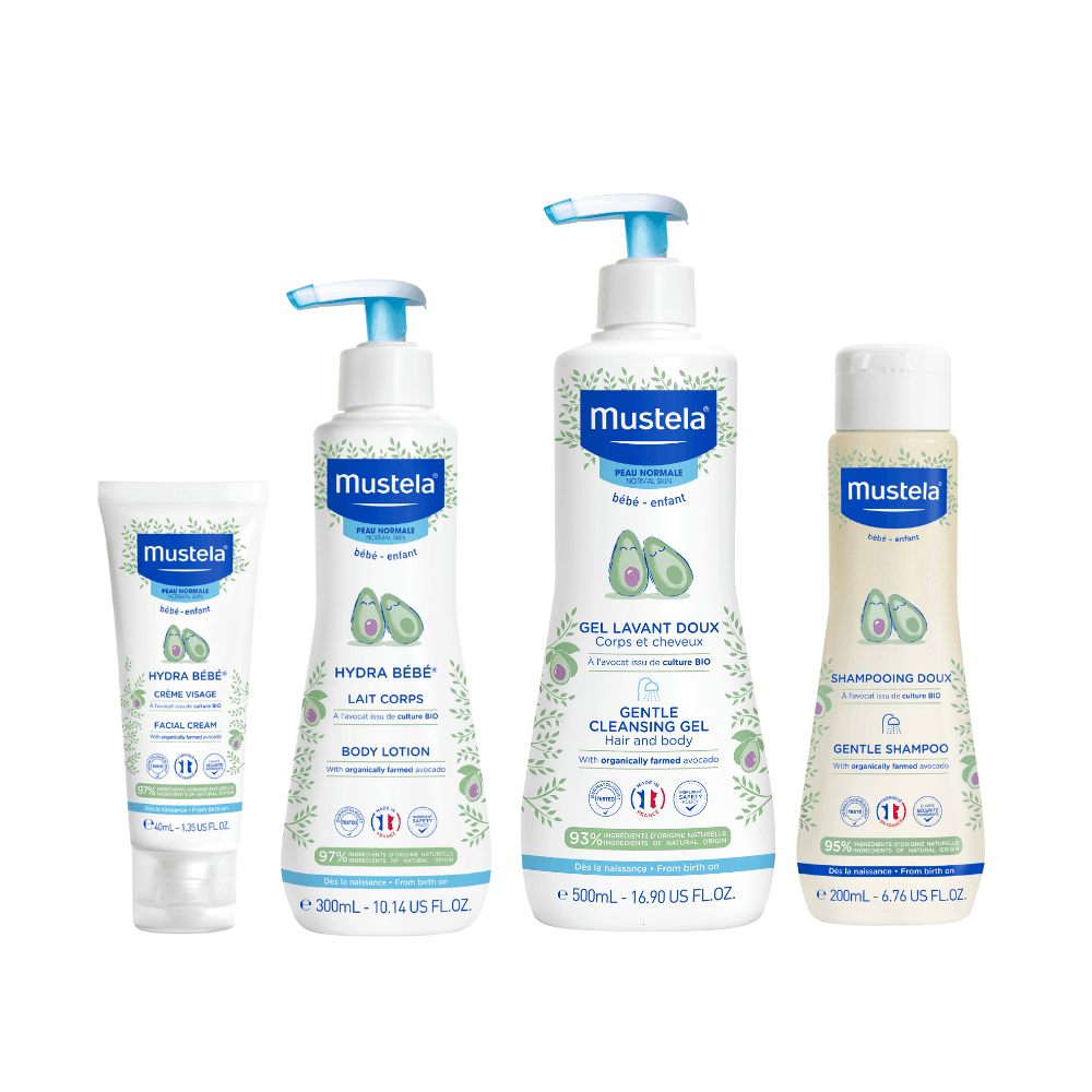 Mustela Toddler Bath Set 4pcs - AED 172 at Mumzworld (24% Off)