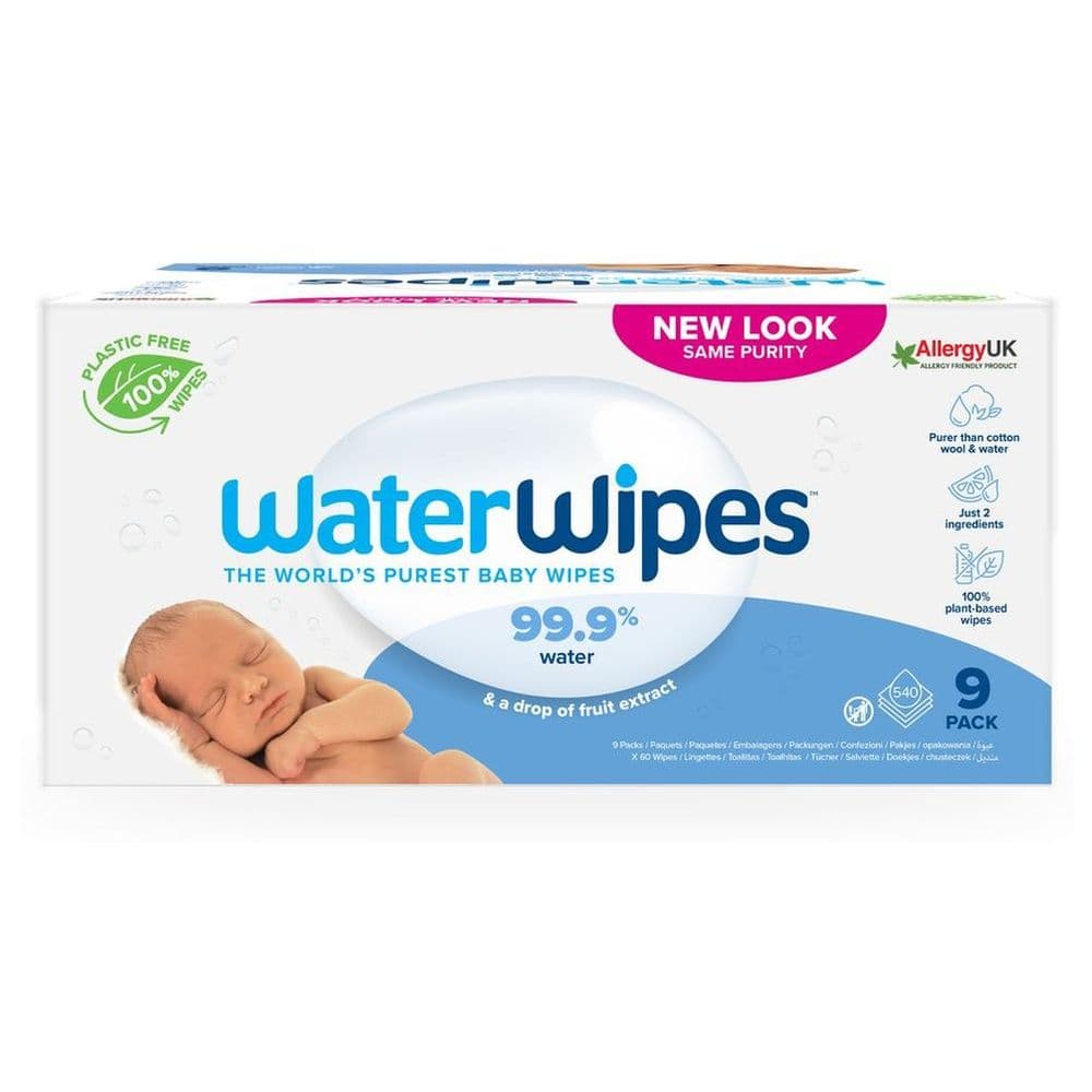 WaterWipes Original Baby Wipes 540pcs - AED 165 at Mumzworld (20% Off)