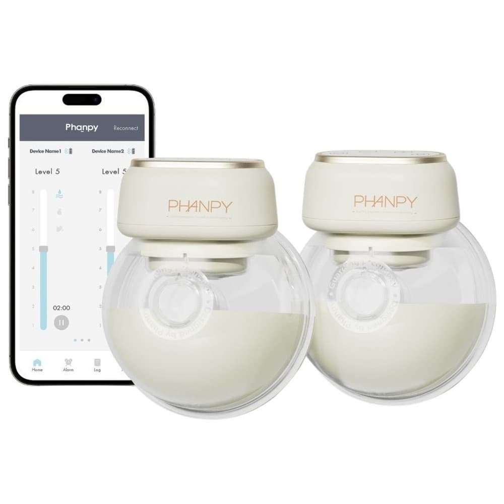 Phanpy E-Joy S2 Intelligent Electric Double Wearable Breast Pump - White