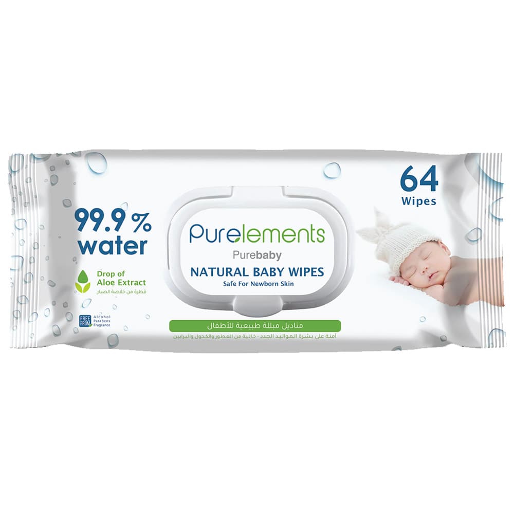Purelements Aloe Vera 99.9% Water Wipes