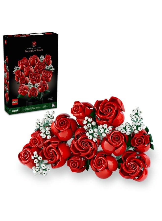 LEGO Botanicals Bouquet of Roses 10328 (822 Pieces)