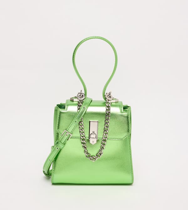 Charles & Keith Metallic Chain-Link Mini Bag