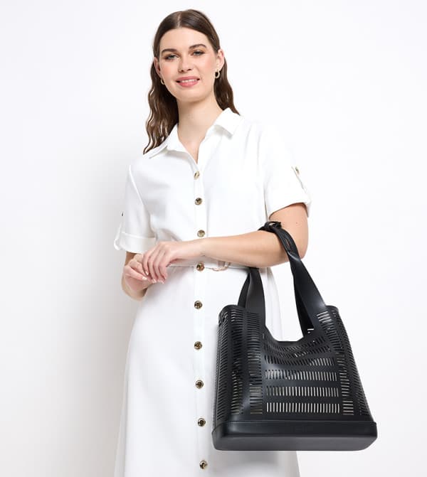 Charles & Keith DELPHI Laser Cut Shoulder Bag