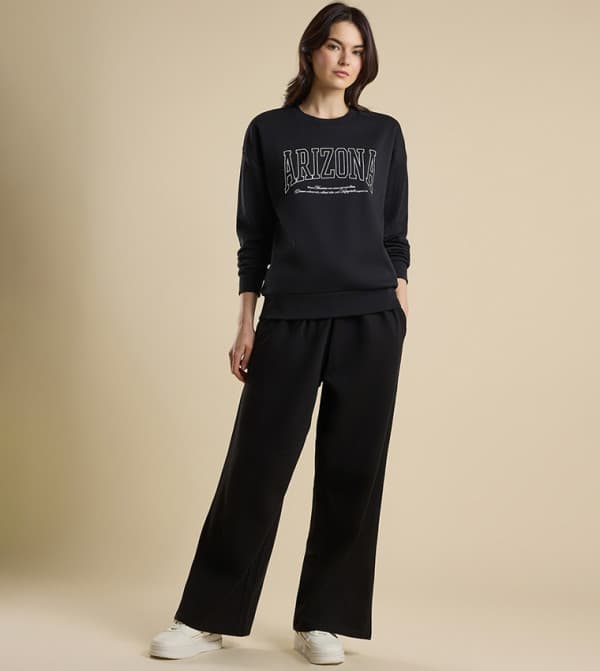 R&B Typography Print Sweatshirt