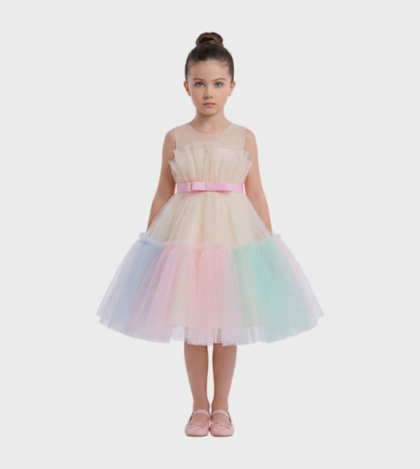 Ddaniela Toddler Girl's Ruffled Tulle Dress