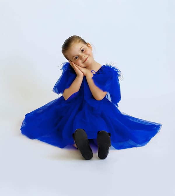 Ddaniela Sequined Dragonfly Tulle Dress