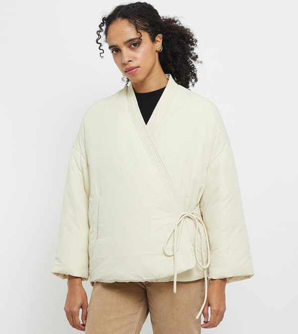 Mango Anorak Wrap Puffer Jacket - AED 99 at 6th Street (50% Off)
